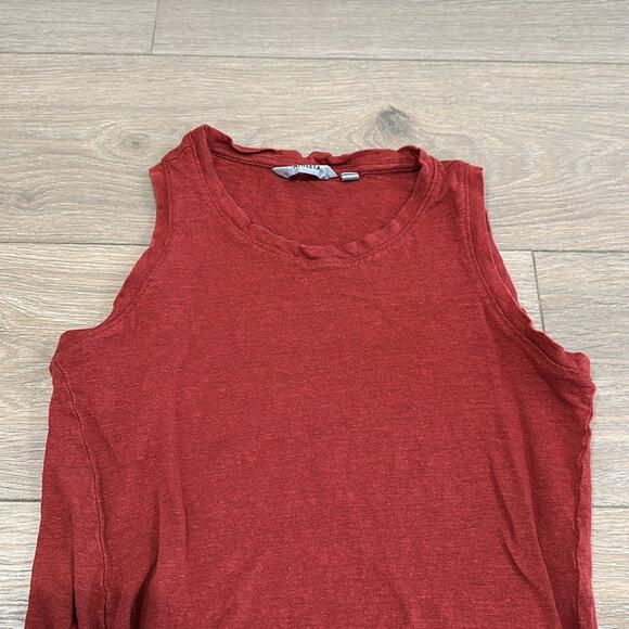 ATHLETA‎ Russet Rose Twist Knot Zephyr Linen Sleeveless Active Tank Top Size XS - Picture 3 of 9